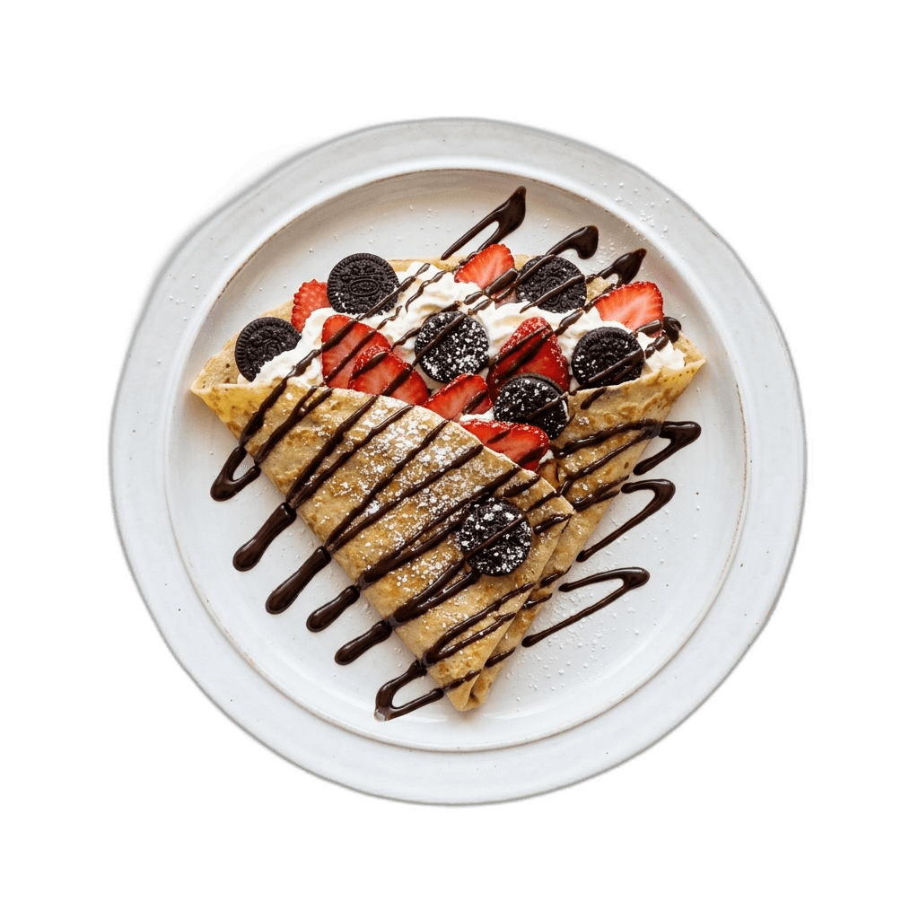 Plato con crepe